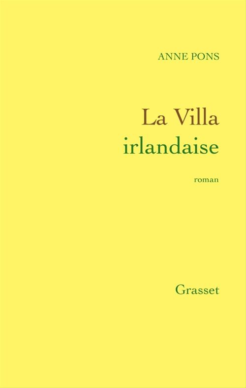 Couverture ebook de La Villa irlandaise, de Anne Pons