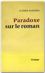 ebook cover of Paradoxe sur le roman, by Kléber Haedens