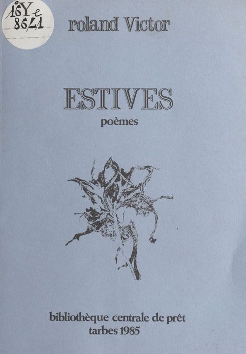 ebook cover of Estives, by Roland Victor