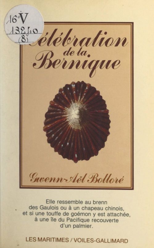 Couverture ebook de Célébration de la bernique, de Gwenn-aël Bolloré