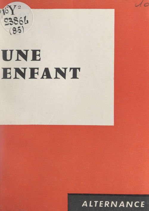 Couverture ebook de Une enfant, de Elyan