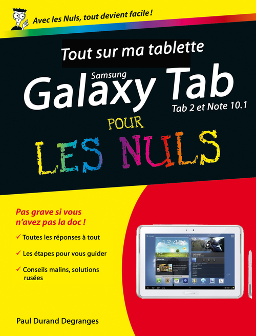 ebook cover of Tout sur ma tablette Samsung Galaxy (Tab 2 et Note10.1) Pour les nuls, by Paul Durand degranges, Henri Lilen