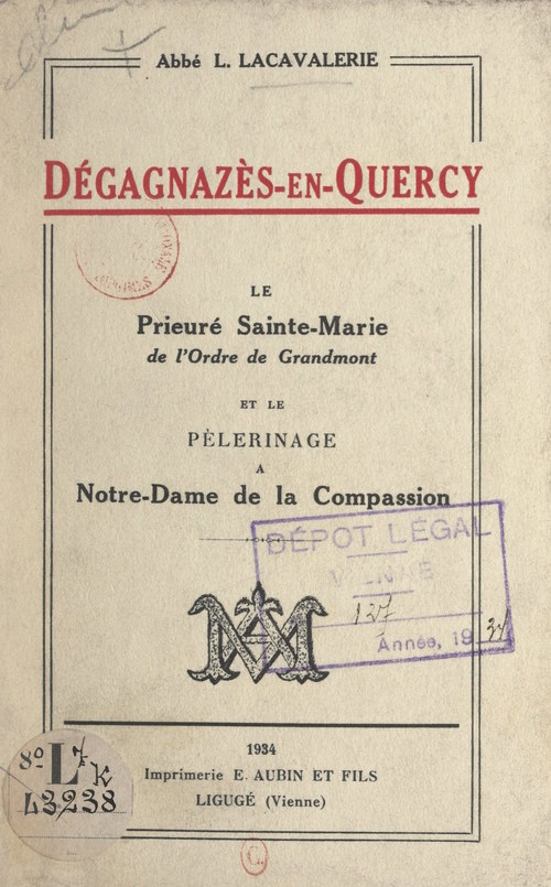 ebook cover of Dégagnazès-en-Quercy, by L. Lacavalerie