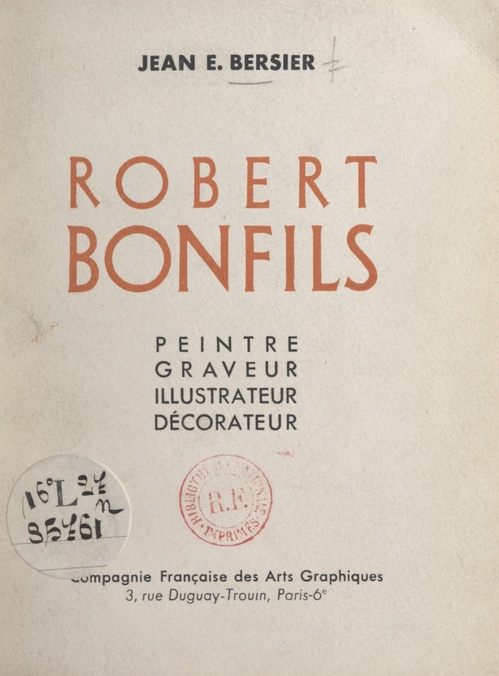 ebook cover of Robert Bonfils, by Jean Eugene Bersier
