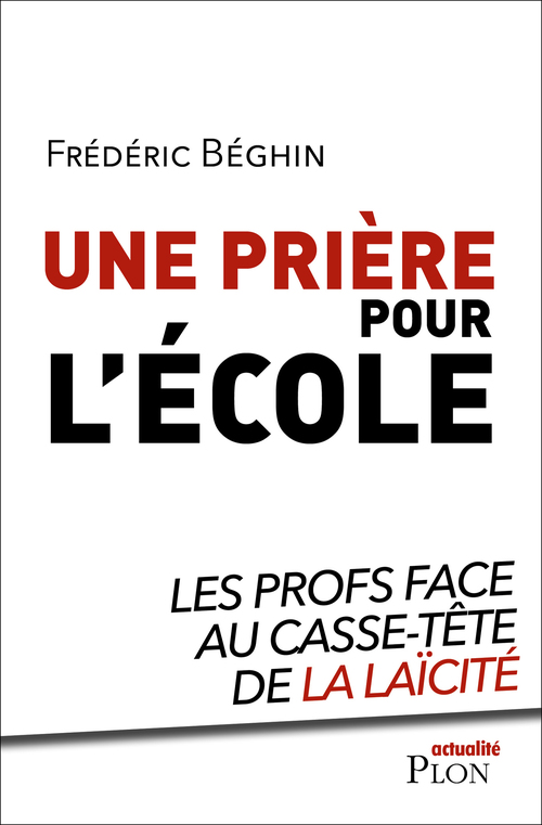 Couverture ebook de Une prière pour l'école, de Frédéric Béghin