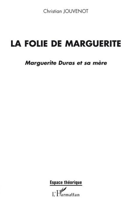 ebook cover of La folie de Marguerite, by Christian Jouvenot