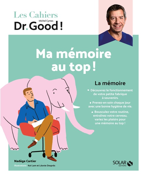 Couverture ebook de Cahier Dr Good mémoire, de Nadège Cartier, Michel Cymes