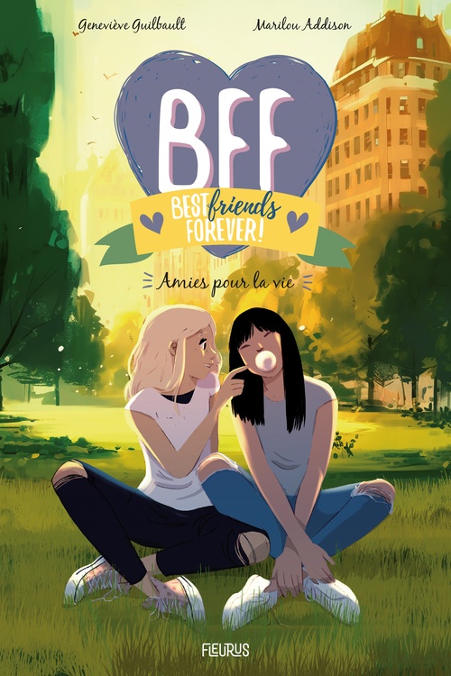 Couverture ebook de Amies pour la vie, de Geneviève Guilbault, Marilou Addison