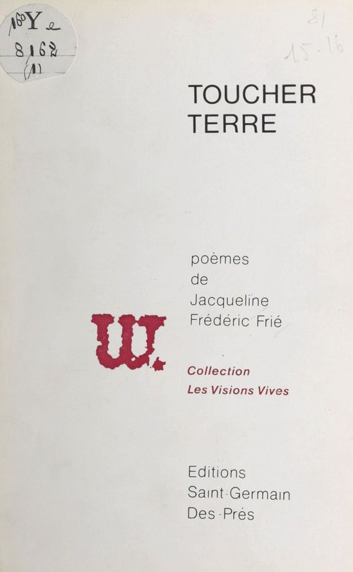 Couverture ebook de Toucher terre, de Jacqueline Frederic Frie