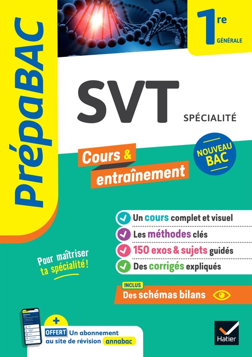 ebook cover of Prépabac - SVT 1re générale (spécialité), by Nicolas Ducasse, Benjamin Forichon, Johanna Garcia, Hervé Mulard, Bruno Vah