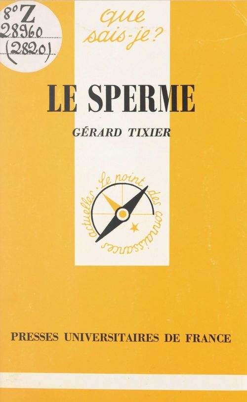 ebook cover of Le sperme, by Gérard Tixier