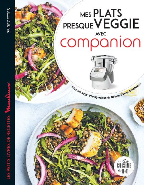 Couverture ebook de Petits plats presque veggie avec companion, de Séverine Augé