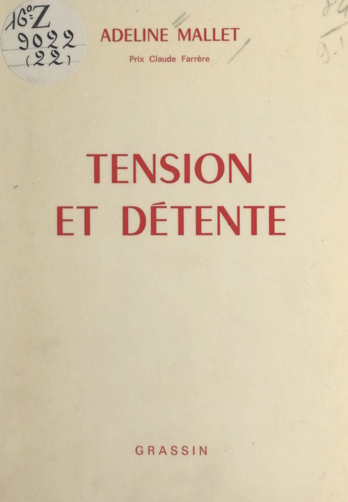 ebook cover of Tension et détente, by Adeline Mallet