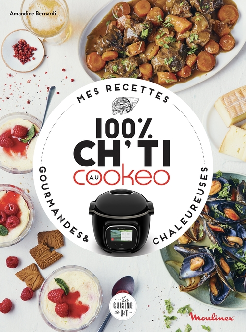 Couverture ebook de Mes recettes 100 % ch'ti au Cookeo, de Amandine Bernardi