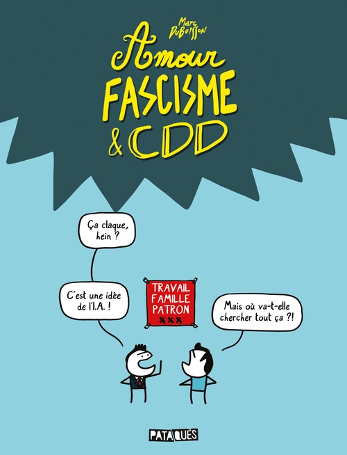 Couverture ebook de Amour, fascisme et CDD, de Marc Dubuisson