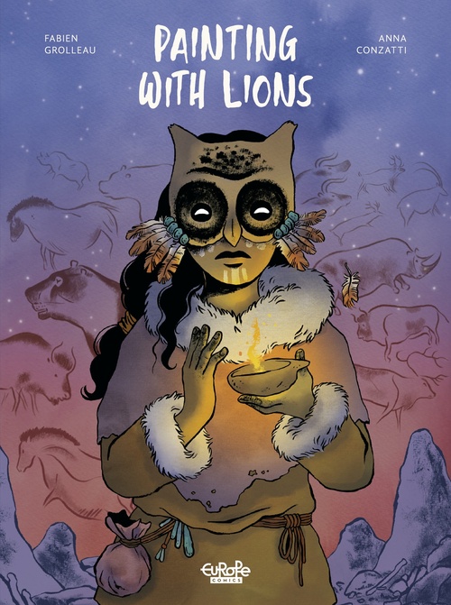 ebook cover of Painting with Lions, by Fabien Grolleau