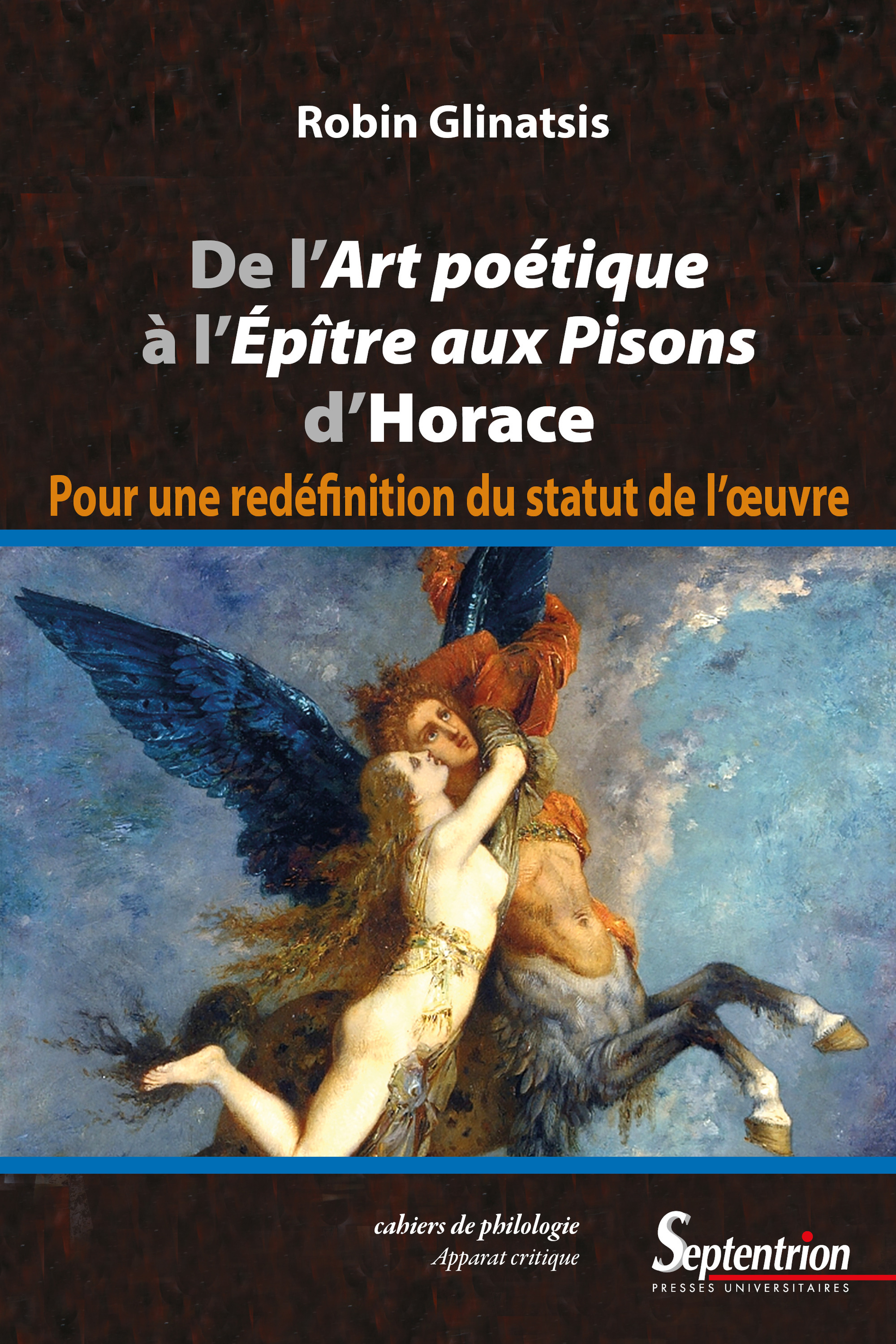 Couverture ebook de De l´Art poétique à l´Épître aux Pisons d´Horace, de Robin Glinatsis