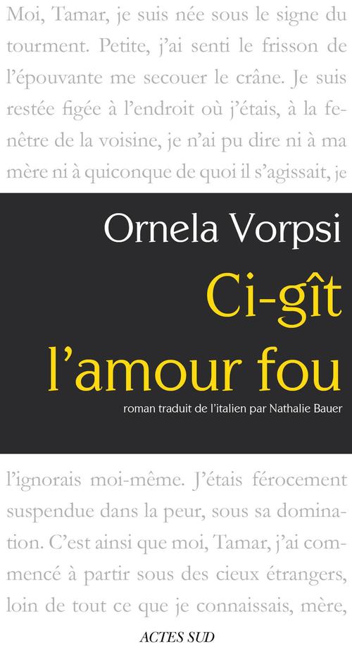Couverture ebook de Ci-gît l'amour fou, de Ornela Vorpsi