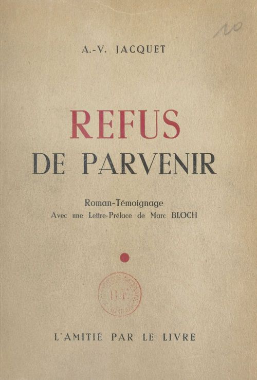 Couverture ebook de Refus de parvenir, de Albert-Vincent Jacquet