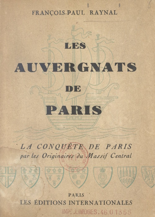 Couverture ebook de Les Auvergnats de Paris, de Francois-Paul Raynal