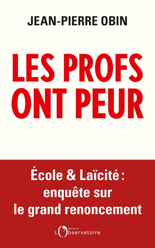 Couverture ebook de Les profs ont peur, de Jean-Pierre Obin