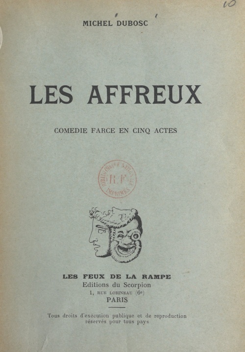 ebook cover of Les affreux, by Michel Dubosc
