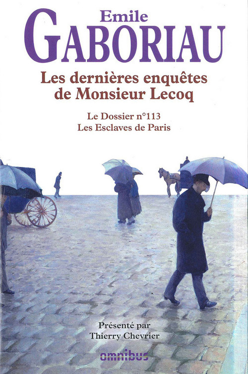 ebook cover of Les dernières enquêtes de Monsieur Lecoq, by Gaboriau Emile