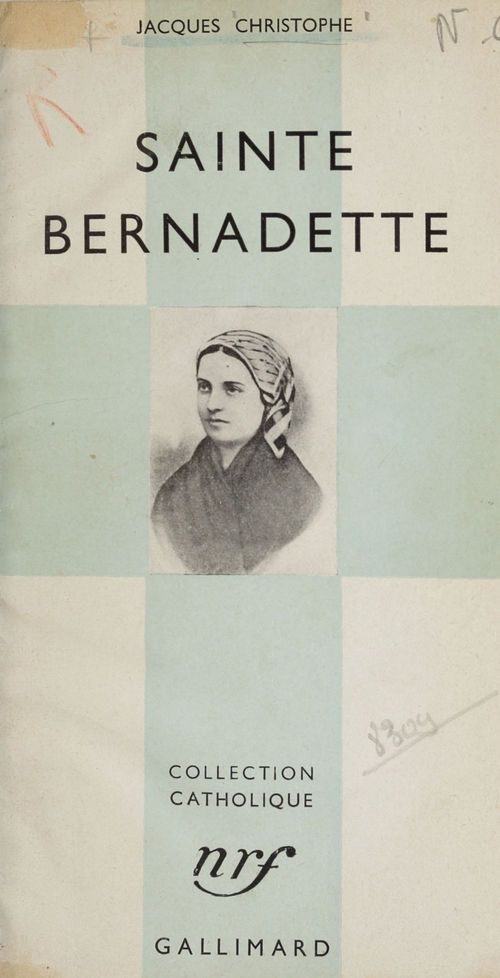 ebook cover of Sainte Bernadette, by Jacques Christophe