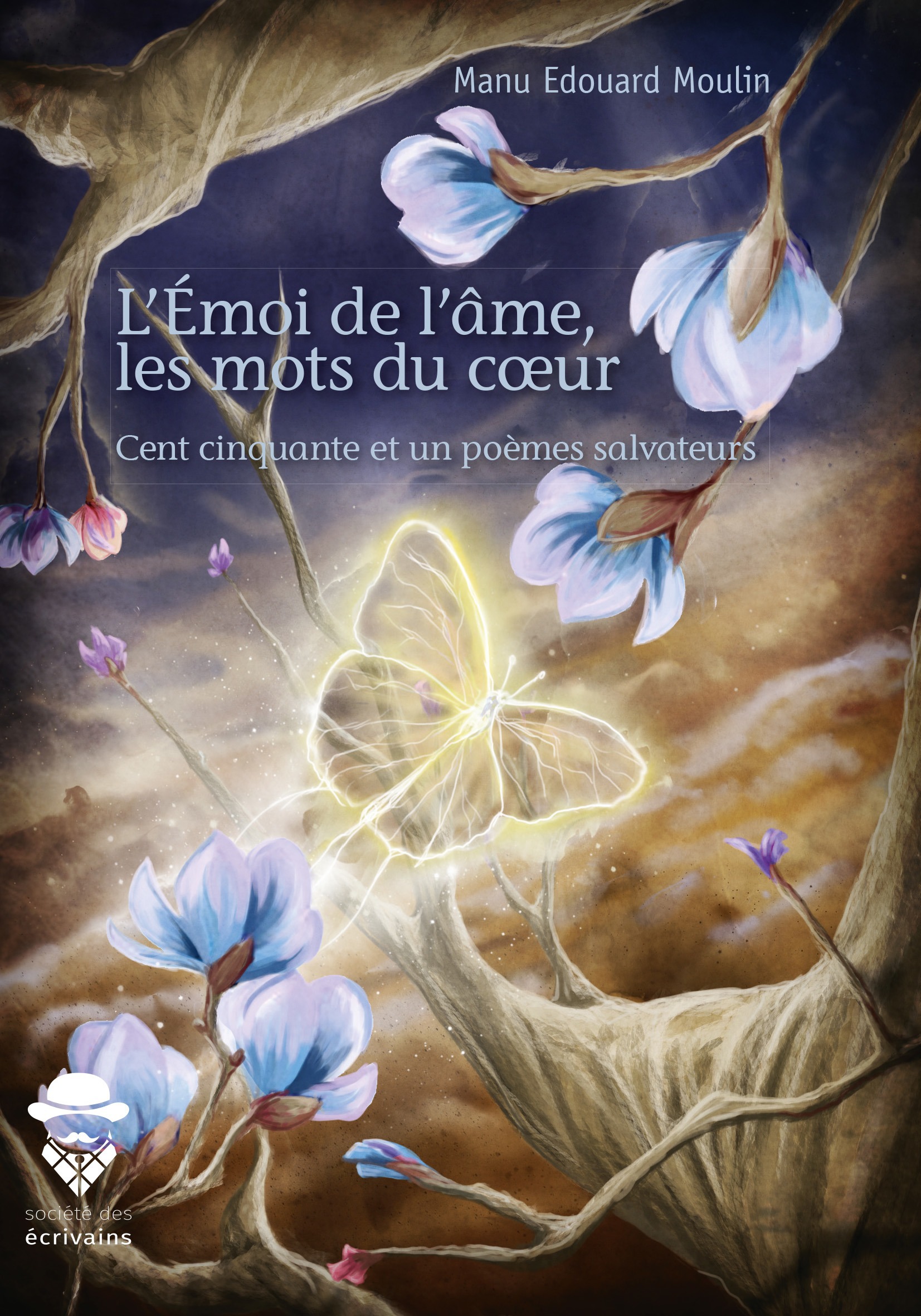 Couverture ebook de L'Émoi de l'âme, les mots du coeur, de Manu edouard Moulin