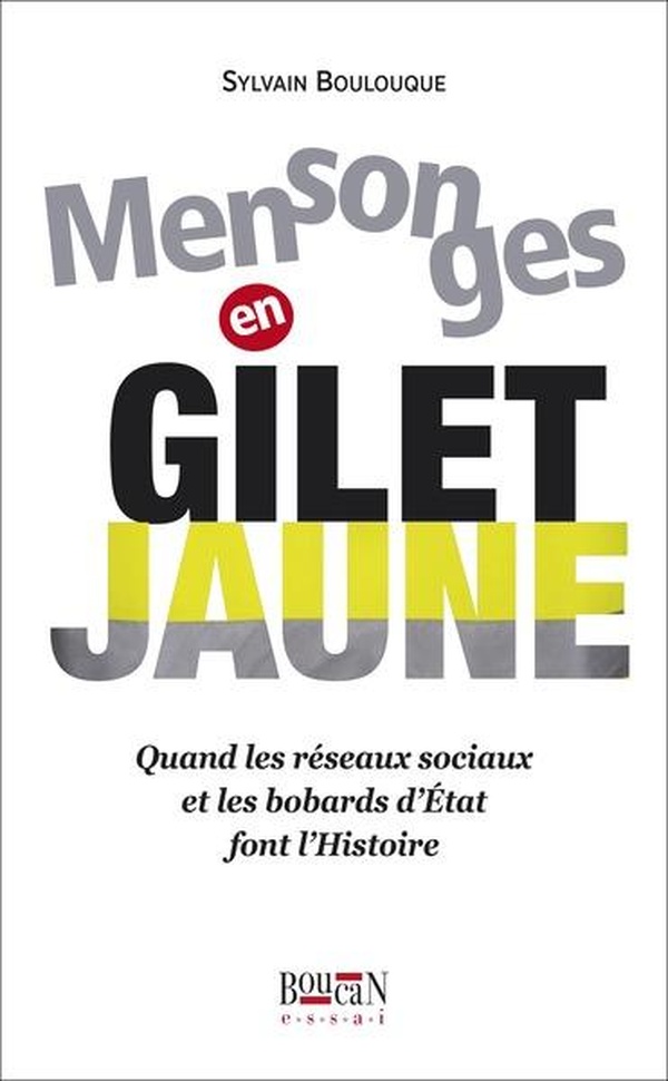 ebook cover of Mensonges en gilet jaune, by Sylvain Boulouque