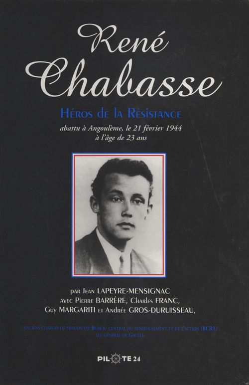 ebook cover of René Chabasse, héros de la Résistance, by Charles Franc, Jean Lapeyre-Mensignac
