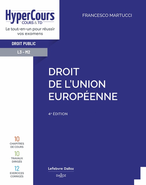 ebook cover of Droit de l'Union européenne 4ed, by Francesco Martucci