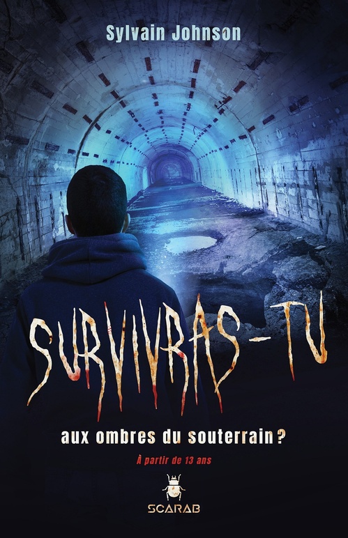 Couverture ebook de Survivras-tu aux ombres du souterrain?, de Sylvain Jonhson