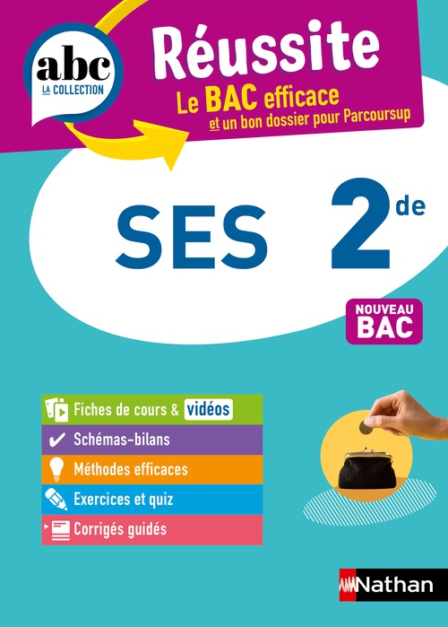 Couverture ebook de ABC Réussite SES 2de, de Fabien Gennetier