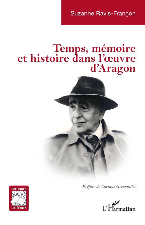 Couverture ebook de Temps, mémoire et histoire dans l´oeuvre d´Aragon, de Suzanne Ravis-Françon