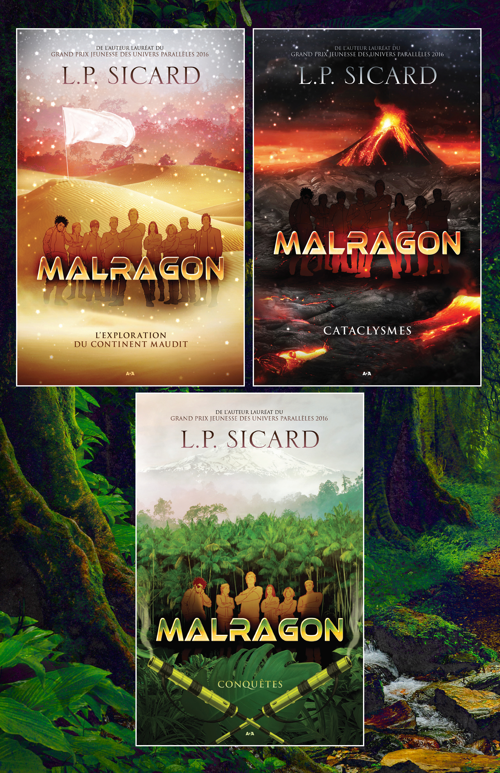 ebook cover of Trilogie Malragon, by L.P. Sicard