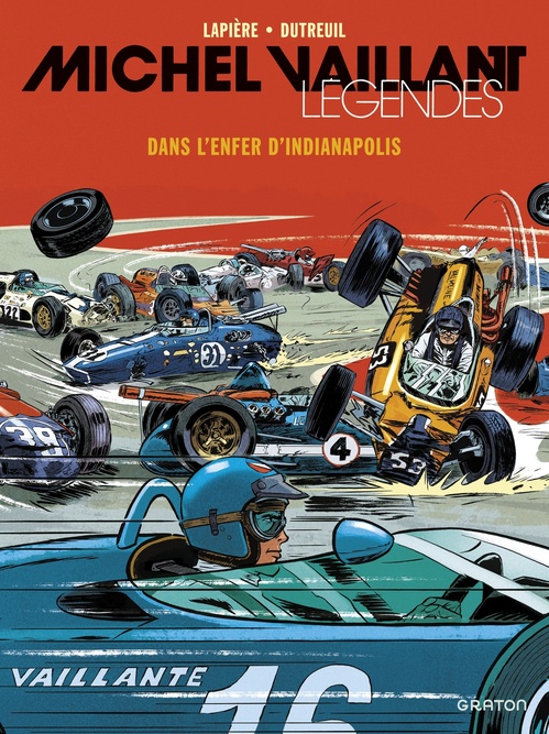 Couverture ebook de Michel Vaillant - Légendes - Tome 1 - Dans l'enfer d'Indianapolis, de Denis Lapière