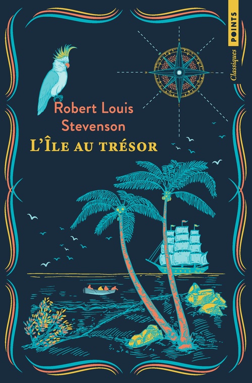 ebook cover of L'Île au trésor, by Robert Louis Stevenson