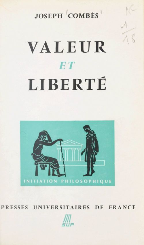 Couverture ebook de Valeur et liberté, de Joseph Combès
