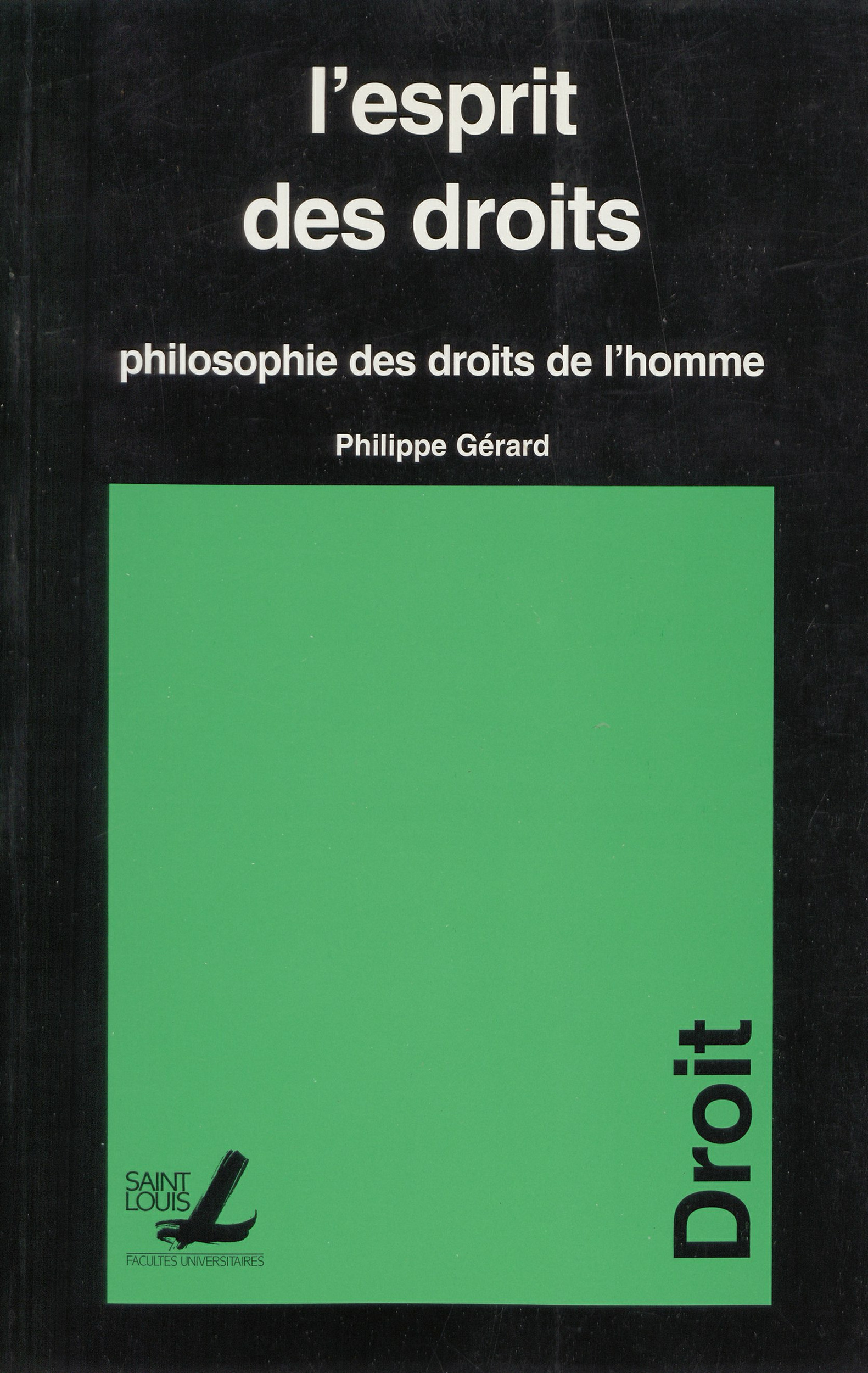 ebook cover of L´esprit des droits, by Philippe Gérard