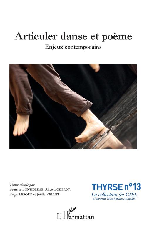 Couverture ebook de Articuler danse et poème, de Béatrice Bonhomme, Alice Godfroy, Régis Lefort, Joëlle Vellet