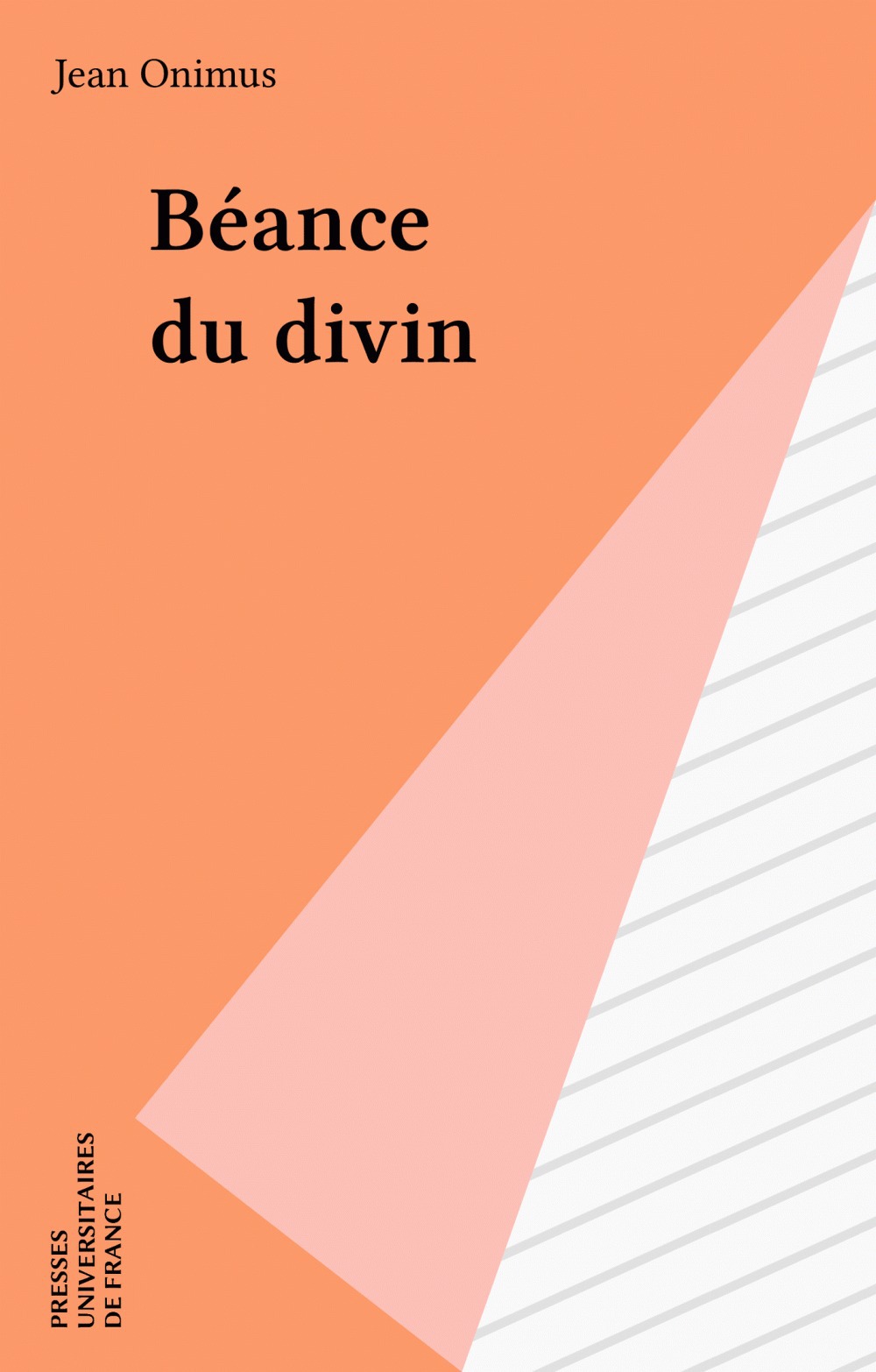 ebook cover of Béance du divin, by Jean Onimus