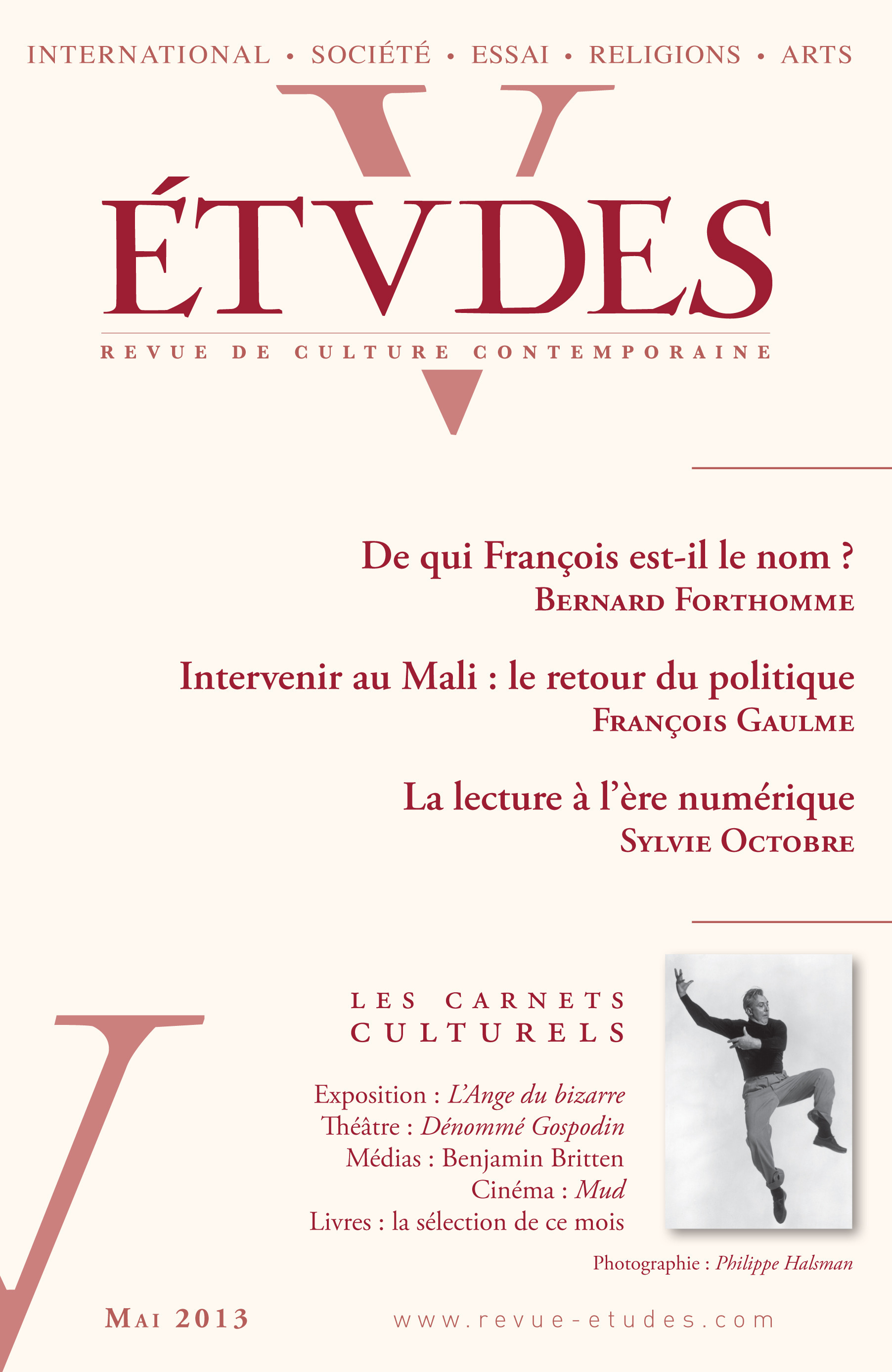 ebook cover of Etudes Mai 2013, by Collectif