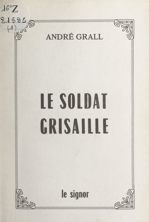 ebook cover of Le soldat grisaille, by André Grall
