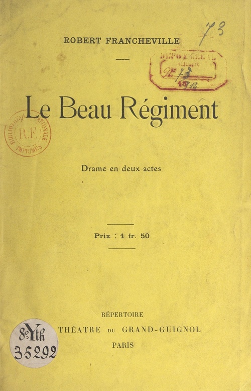 Couverture ebook de Le beau régiment, de Robert Francheville