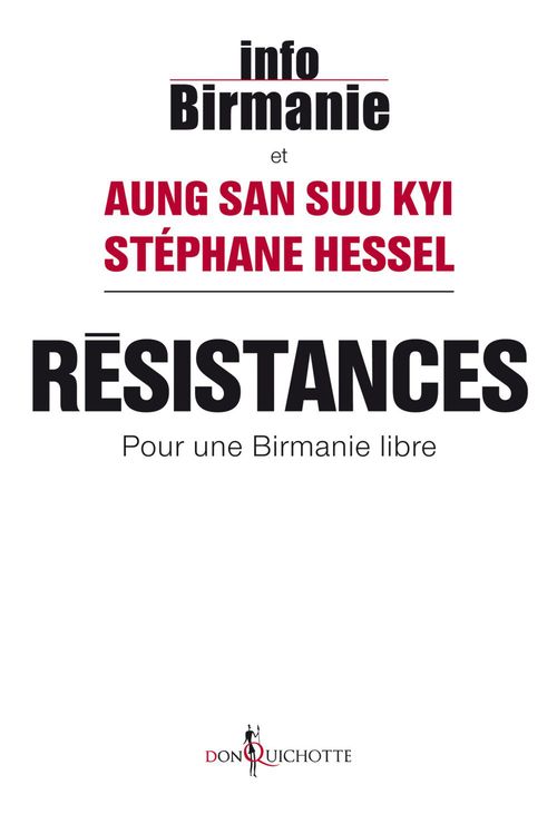 ebook cover of Résistances. Pour une Birmanie libre, by Stéphane Hessel, Aung San suu kyi
