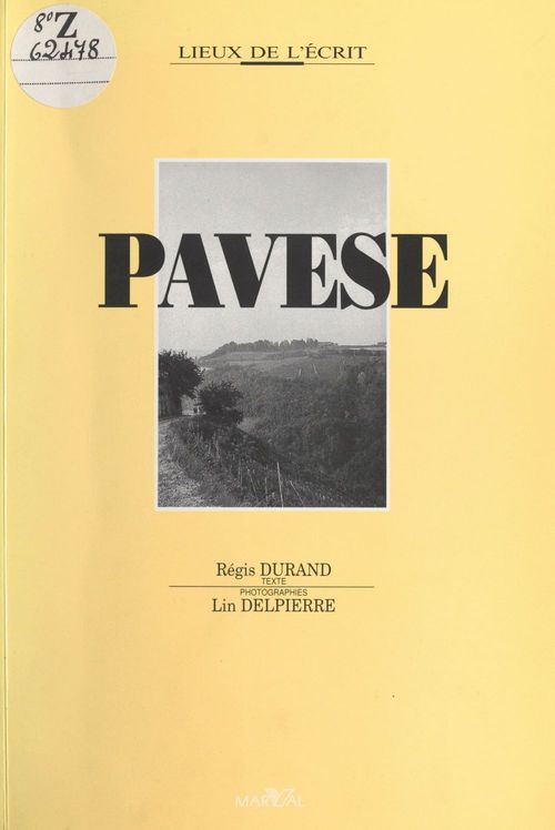 ebook cover of Cesare Pavese, by Régis Durand