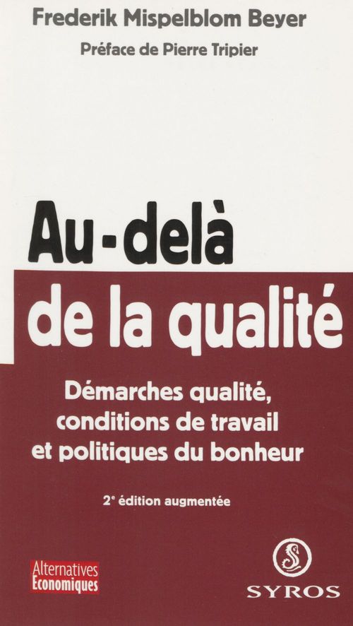 ebook cover of Au-delà de la qualité, by Mispelblom Beyer F.