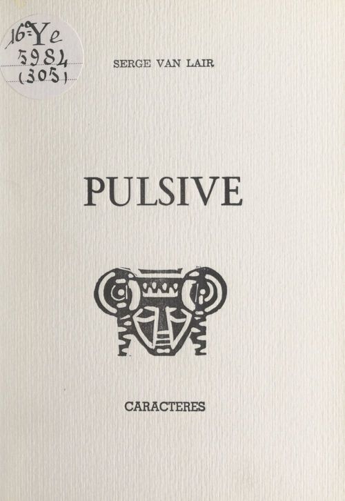 Couverture ebook de Pulsive, de Serge Van Lair
