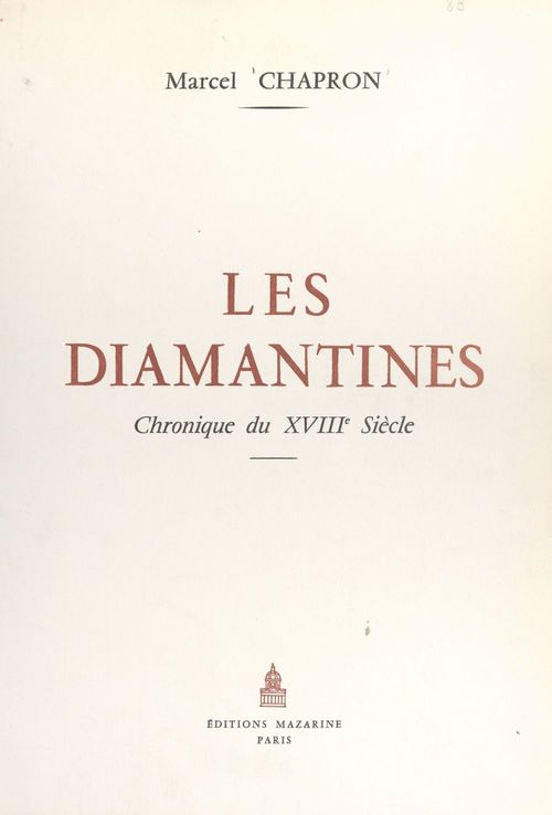 ebook cover of Les diamantines, by Marcel Chapron